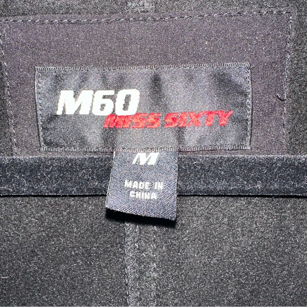 Miss Sixty M60 Womens Black Soft Shell Zip Jacket Coat Medium - Picture 4 of 10